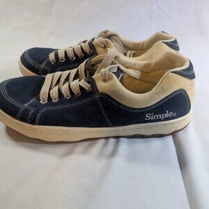 Simple OS Suede Sneaker Navy Blue Size 9-1/2 Mens Skater